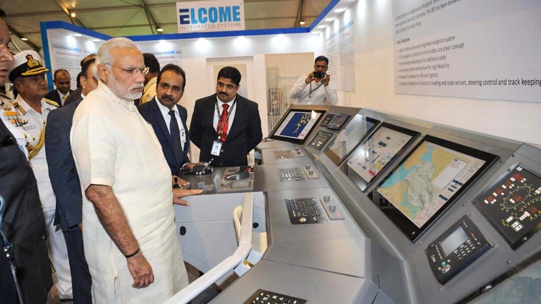 Indian Prime Minister Modi visits Elcome at IFR